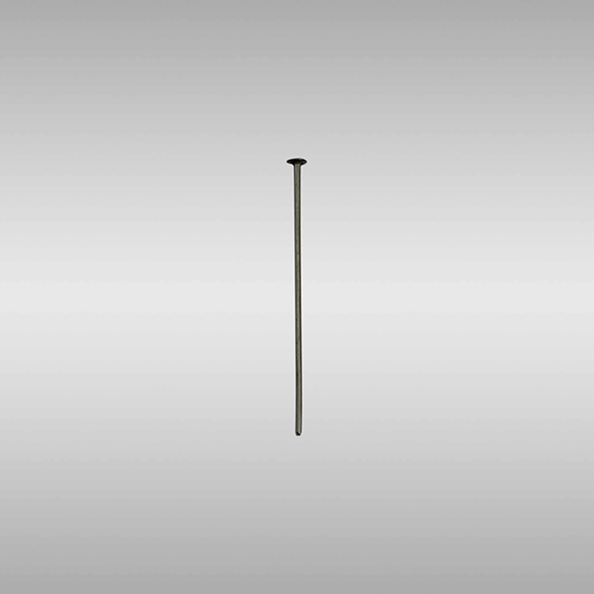 C90013  Flat Head Pins Black Chromer 38mm